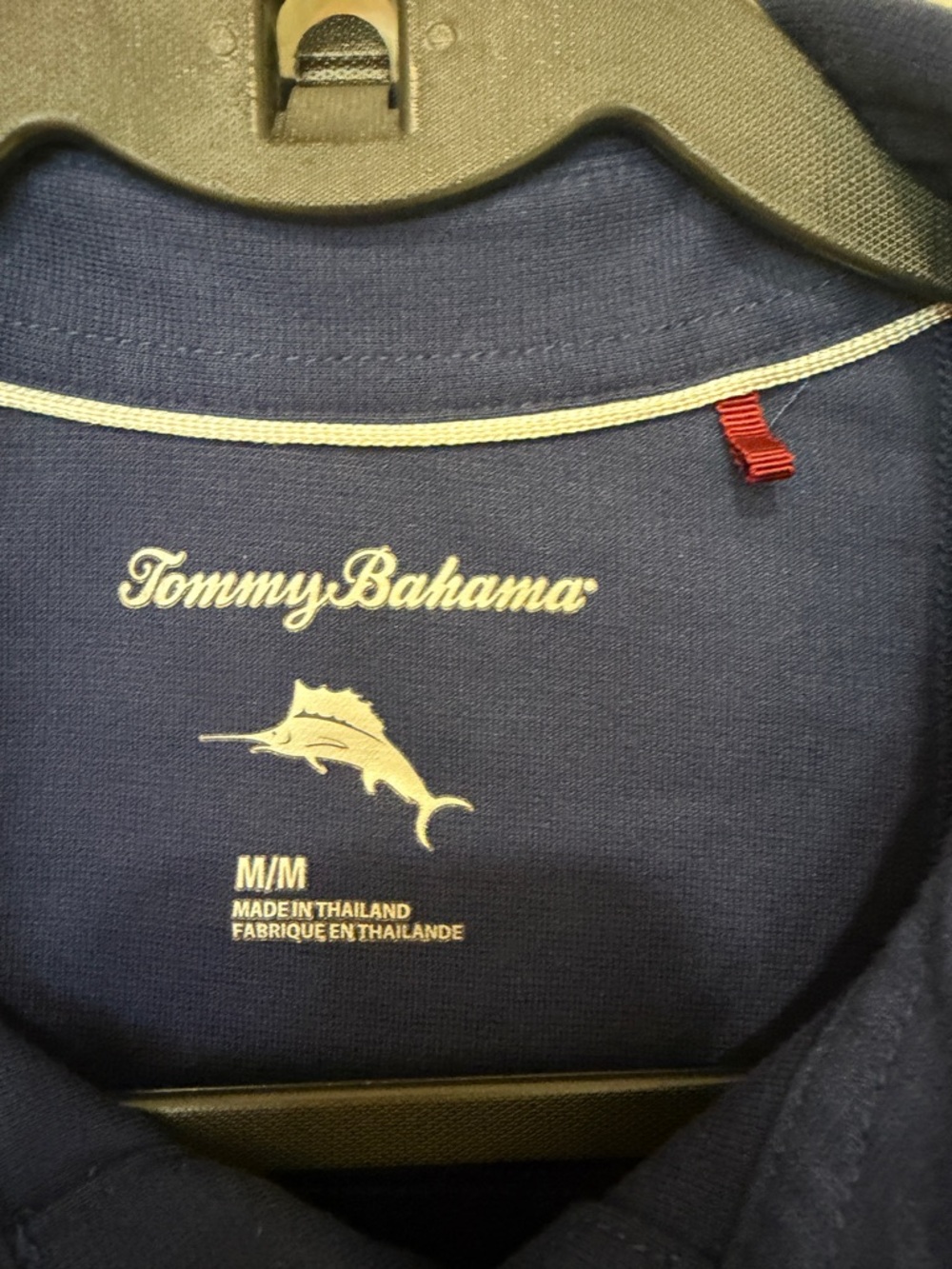 Tommy Bahama Blue Polo Shirt Men’s Medium Short Sleeve Classic Casual - Picture 2 of 4